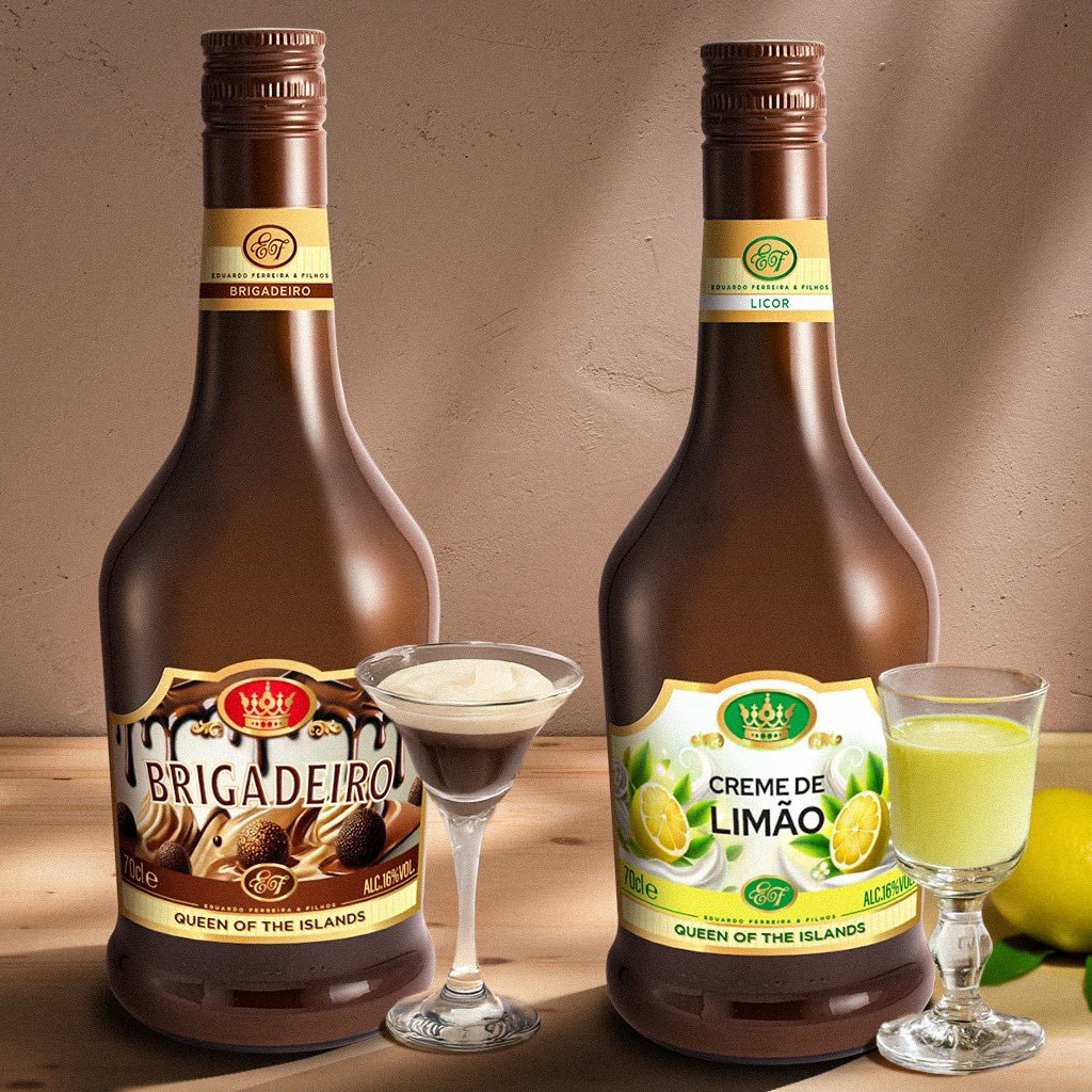 label design // novos cremes Queen of the Islands, da Fábrica de Licores Mulher de Capote