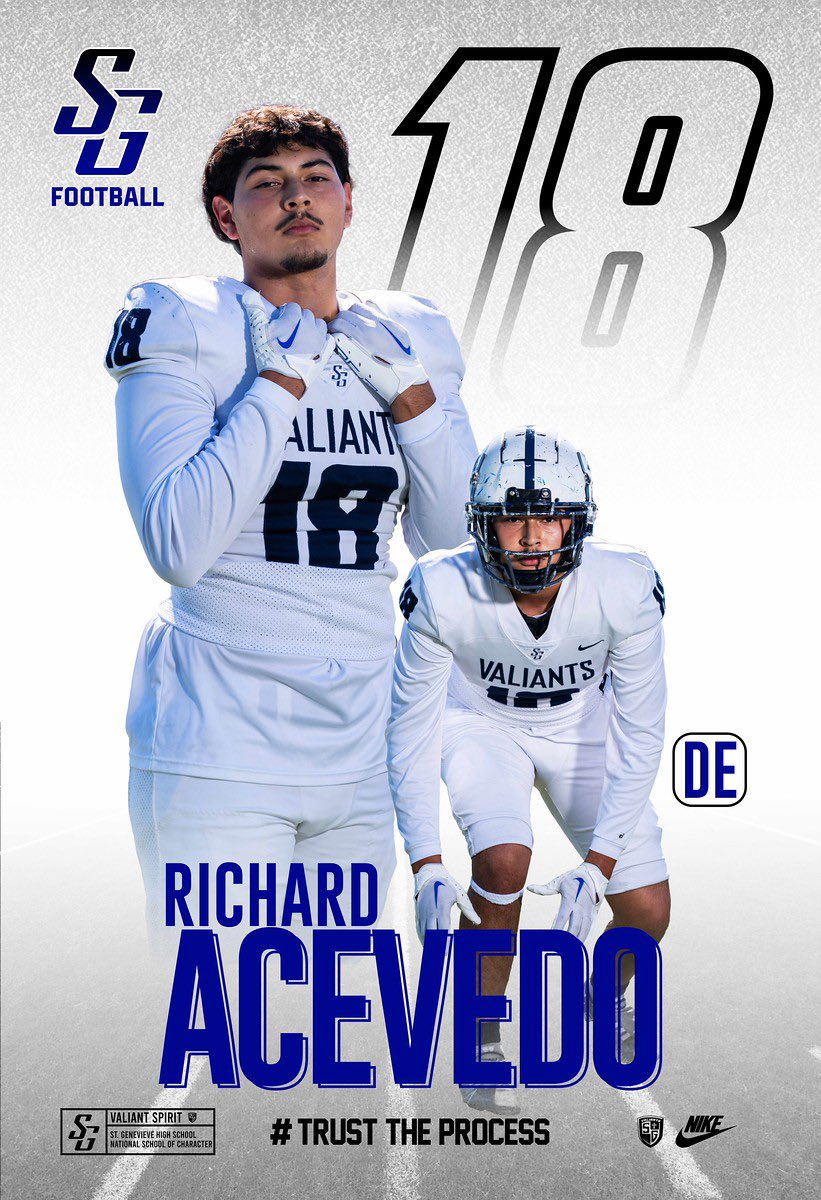Richard Acevedo (@richardacevedo_) on Twitter photo Richard Acevedo #18
6’3 230lbs
Defensive End / Tight End
(818)-671-7014
<a href="/gens_football/">Coach Parra</a>
hudl.com/video/3/178270… Richard Acevedo #18
6’3 230lbs
Defensive End / Tight End
(818)-671-7014
<a href="/gens_football/">Coach Parra</a>
hudl.com/video/3/178270…
