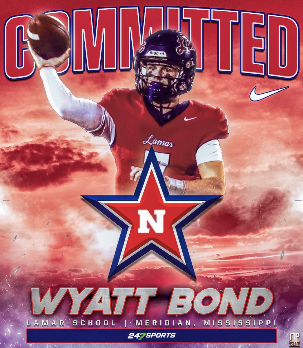 wyattbond10's tweet image. After lots of prayer and consideration, I would like to announce my commitment to Northwest MS Community College! I want to thank God and all of the people who have helped me get to this point.

@stanhill_4 @NWCC_Football @LamarSchool_fb @jland2 @wyattdalton4
