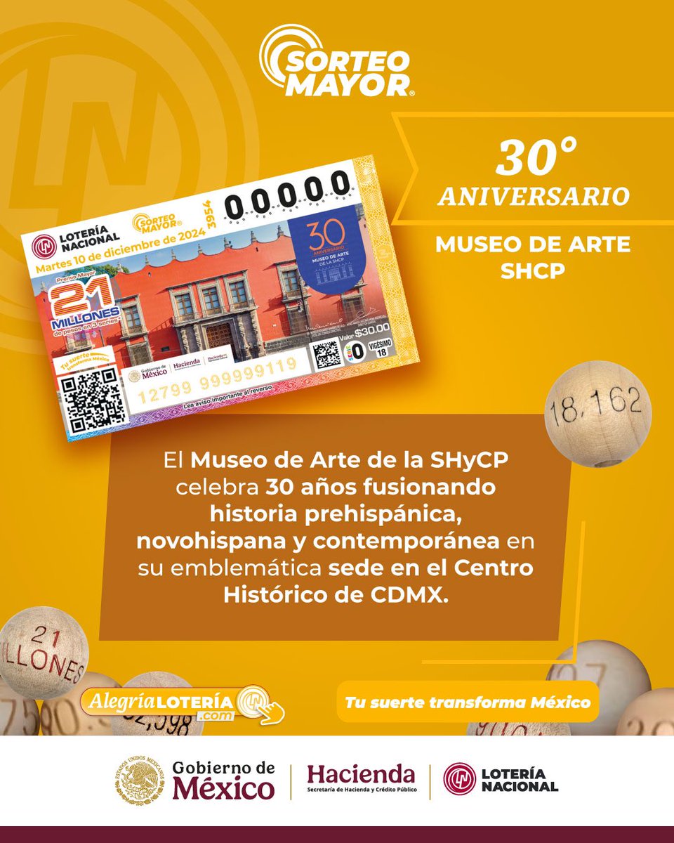 lotenal's tweet photo. ✨ ¡El arte y la historia celebran 30 años en el corazón de la CDMX!🎨
Con el Sorteo Mayor 3954 deja que la suerte te sorprenda con 21 MILLONES. 🌟

👉 Compra aquí tus cachitos: https://t.co/PuZdnOkr9c

#LoteríaNacional #MuseoDeArte #CDMX #Cultura #SorteoMayor #Millones #Suerte https://t.co/N0o6JDOmLj