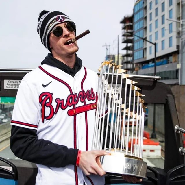 coryjmccartney's tweet photo. Max Fried gone
Freddie Freeman gone
Dansby Swanson gone

Don’t cry because it ended, #Braves Country. Smile because it happened, and there’s a ring to prove it. https://t.co/DSf7a1Kfsr