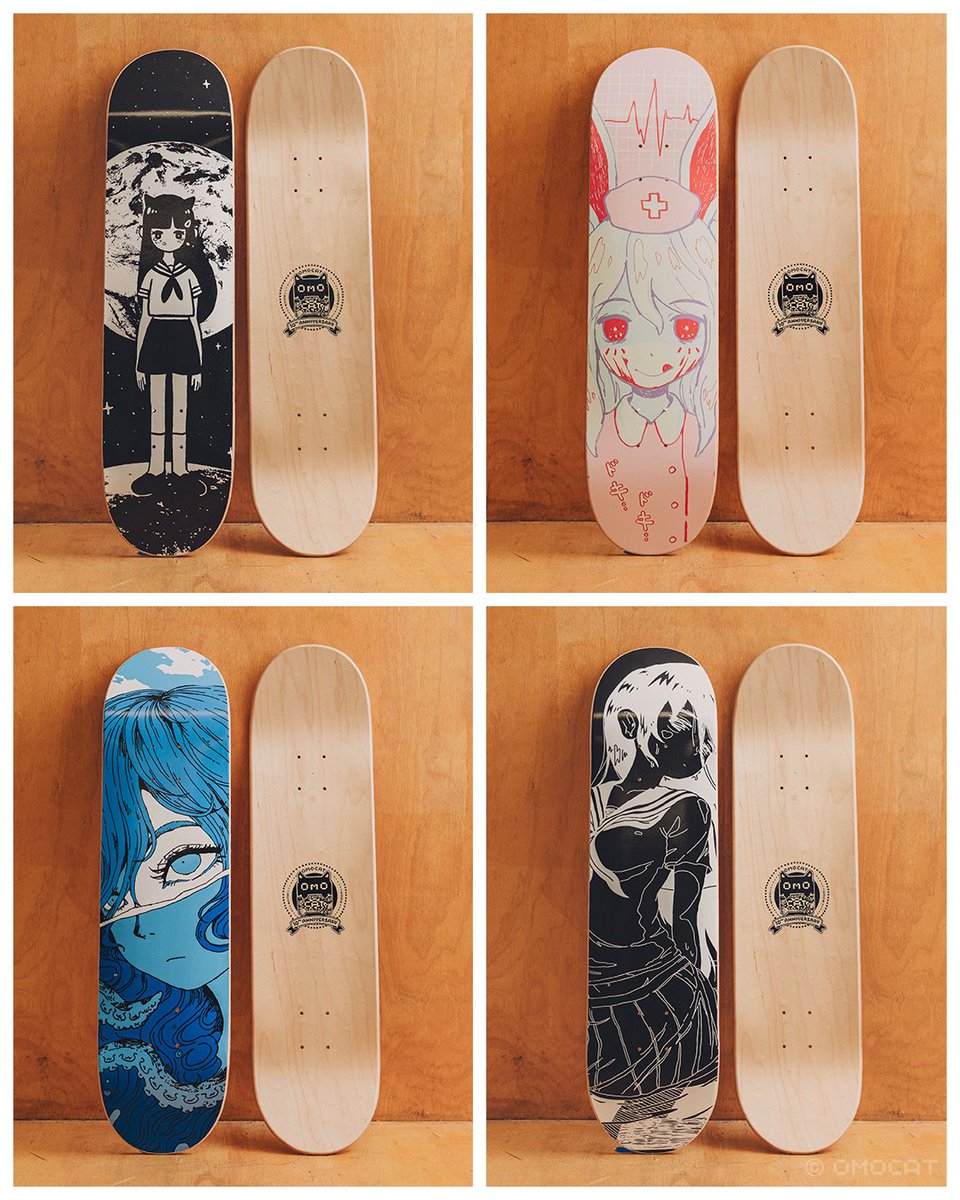 along with the re-release of archived goods, limited screen printed editions of OMOCAT's work from over 10 years will be available for the first time during the OMOCAT &amp; OMORI Anniversary Exhibition from 12/14-1/5 and online on 12/16 at 5PM PT. 