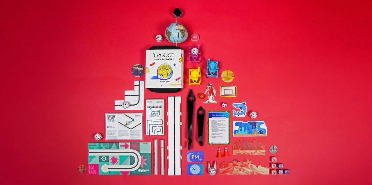 Ozobot's tweet image. Give the gift of learning this holiday season! 🤖💫
Save 20% sitewide on all STEAM products with code: MERRY20. Don’t wait—our holiday sale ends December 17th! Shop now → ozo.bot/holiday-sale
#STEAMgifts #holidaysale #codingrobot #ozobot #evo #stem