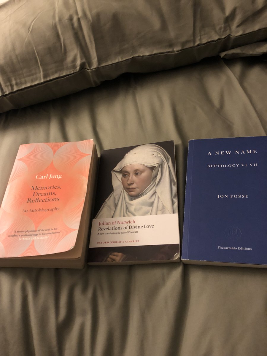 My hosts always provide cheery bedside reading material.