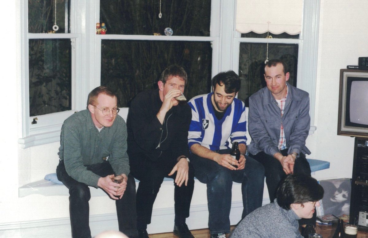 A few photos have recently surfaced (thanks to Dave Harris)... This one shows Cat's Miaow and Sugargliders members (L-R) Bart, Robert, Josh and Andrew.