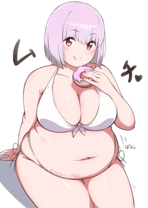 #今年も残りわずかなので今年一番ぶっ刺さった絵を自分で言うこれかな、ぽちゃぽちゃアカネちゃん 