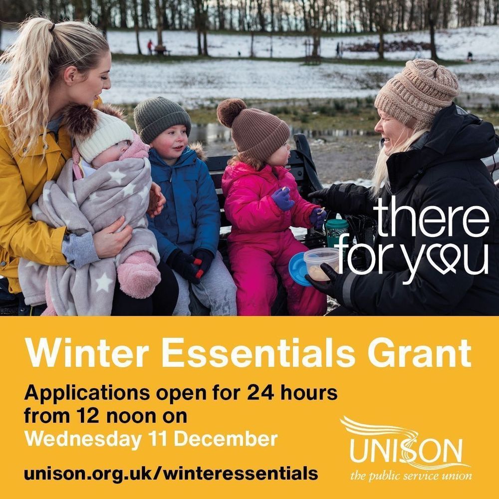 UNISON Housing Associations Branch (@unisonhab) on Twitter photo Winter Essentials Grant - Wednesday 11 December 2024 - only!
<a href="/unisontheunion/">UNISON - UK's largest union</a> <a href="/unisonglr/">UNISON Greater London</a> <a href="/UNISONCommVol/">UNISONCommVolSector</a> Winter Essentials Grant - Wednesday 11 December 2024 - only!
<a href="/unisontheunion/">UNISON - UK's largest union</a> <a href="/unisonglr/">UNISON Greater London</a> <a href="/UNISONCommVol/">UNISONCommVolSector</a>