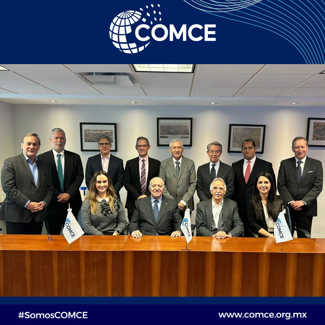 ComceOficial's tweet photo. ¡Hoy se llevó a cabo el Consejo Directivo Nacional de COMCE! 

Revisamos el programa preliminar de actividades, así como los retos que nos esperan para 2025. Nuestro objetivo sigue siendo: impulsar el comercio exterior, fomentar la inversión y promover la innovación en México. 🇲🇽 https://t.co/cBioGtB7B4