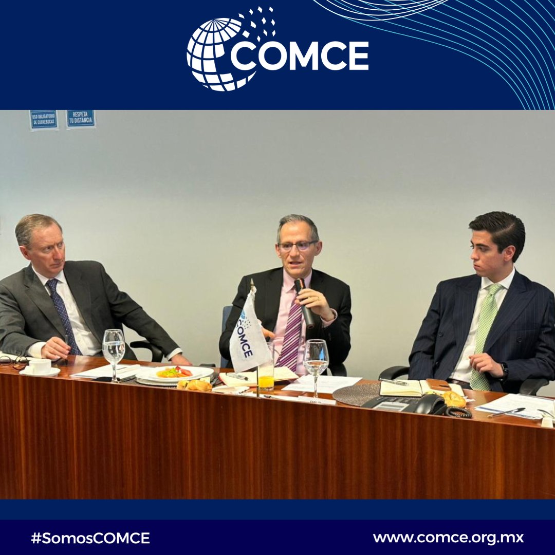 ComceOficial's tweet photo. ¡Hoy se llevó a cabo el Consejo Directivo Nacional de COMCE! 

Revisamos el programa preliminar de actividades, así como los retos que nos esperan para 2025. Nuestro objetivo sigue siendo: impulsar el comercio exterior, fomentar la inversión y promover la innovación en México. 🇲🇽 https://t.co/cBioGtB7B4