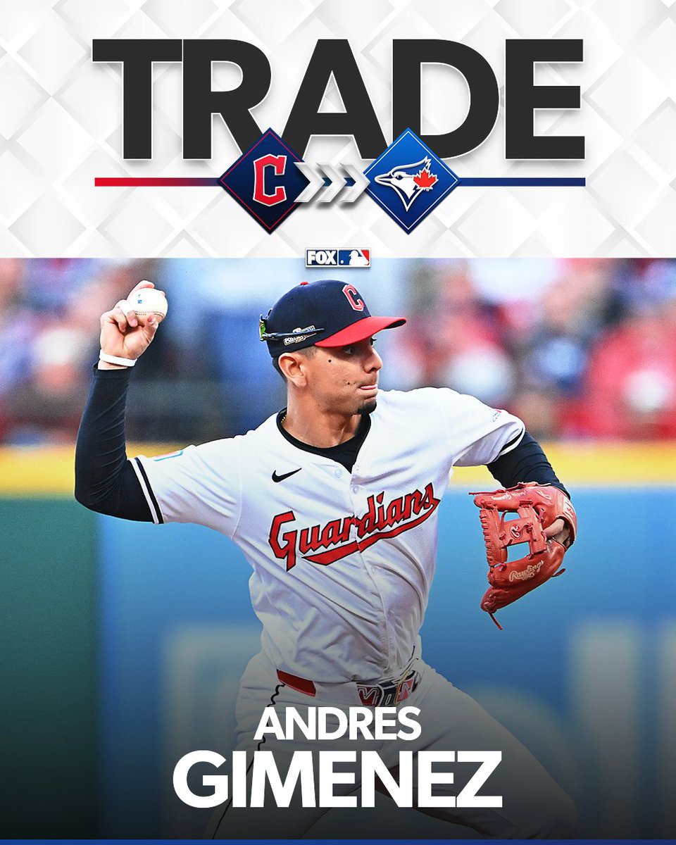 The Blue Jays are acquiring Andrés Giménez from the Guardians, per multiple sources