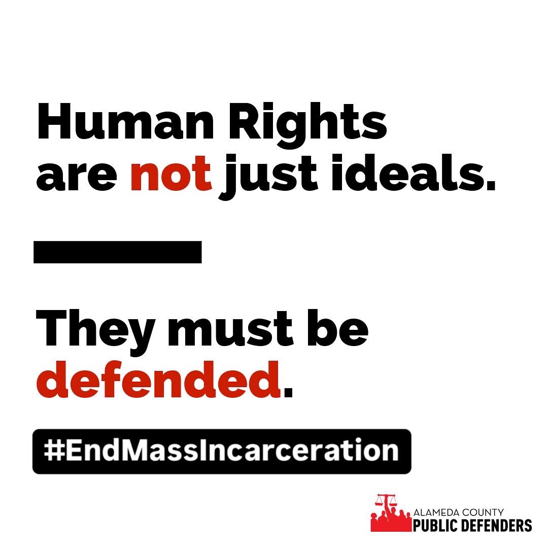 Human Rights are universal, inalienable and interdependent - but they must be defended. #HumanRightsDay #EndMassIncarceration