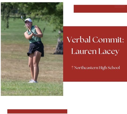 🚨🚨Verbal Commitment 🚨🚨
Northeastern senior Lauren Lacey has verbally committed to the Red Wolves. Welcome to the PACK Lauren 🐺🏌️‍♀️
<a href="/iueast/">IU East</a> <a href="/go_nws_knights/">NWS Athletics</a>