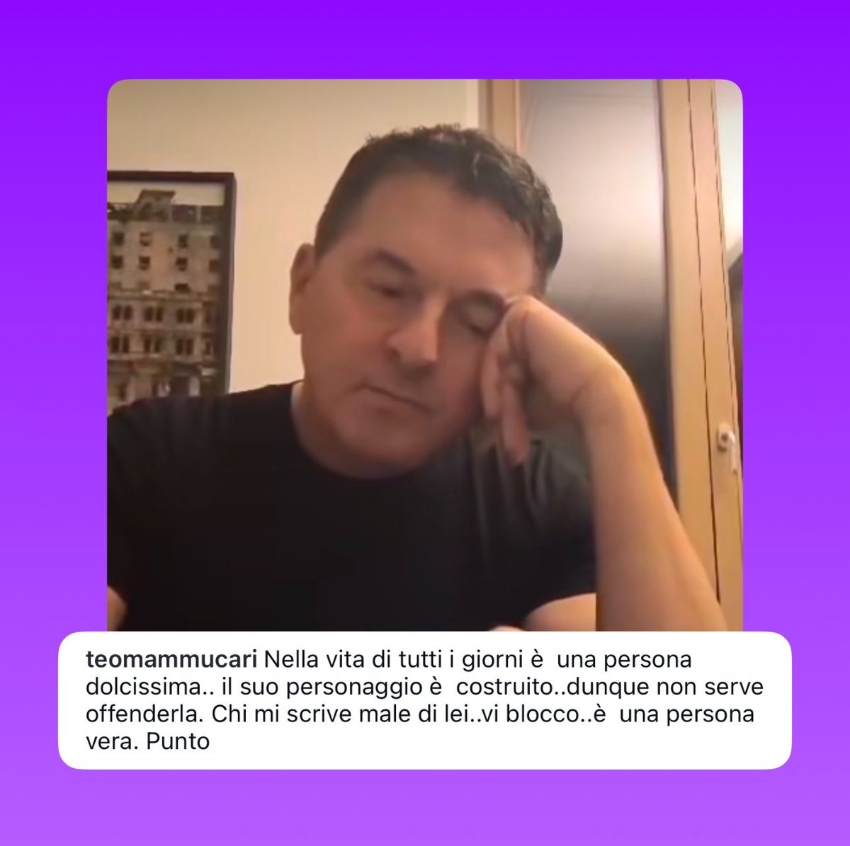 trash_italiano's tweet photo. Teo Mammucari pubblica su Instagram un video di lui mentre ascolta alcuni vocali di Francesca Fagnani (in cui viene confermata l’intervista) con la didascalia: “nella vita di tutti i giorni è una persona dolcissima, il suo personaggio è costruito, dunque non serve offenderla” https://t.co/zvB8JdbEhy