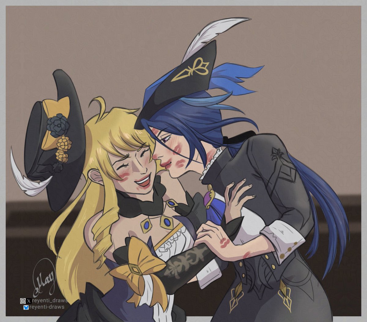 reyenti_draws's tweet photo. Clorivia Week Day 3: Lipstick 💋 

#CloriviaWeek2024 #clorivia #Clorinde #Navia https://t.co/I5qUlwU3YE