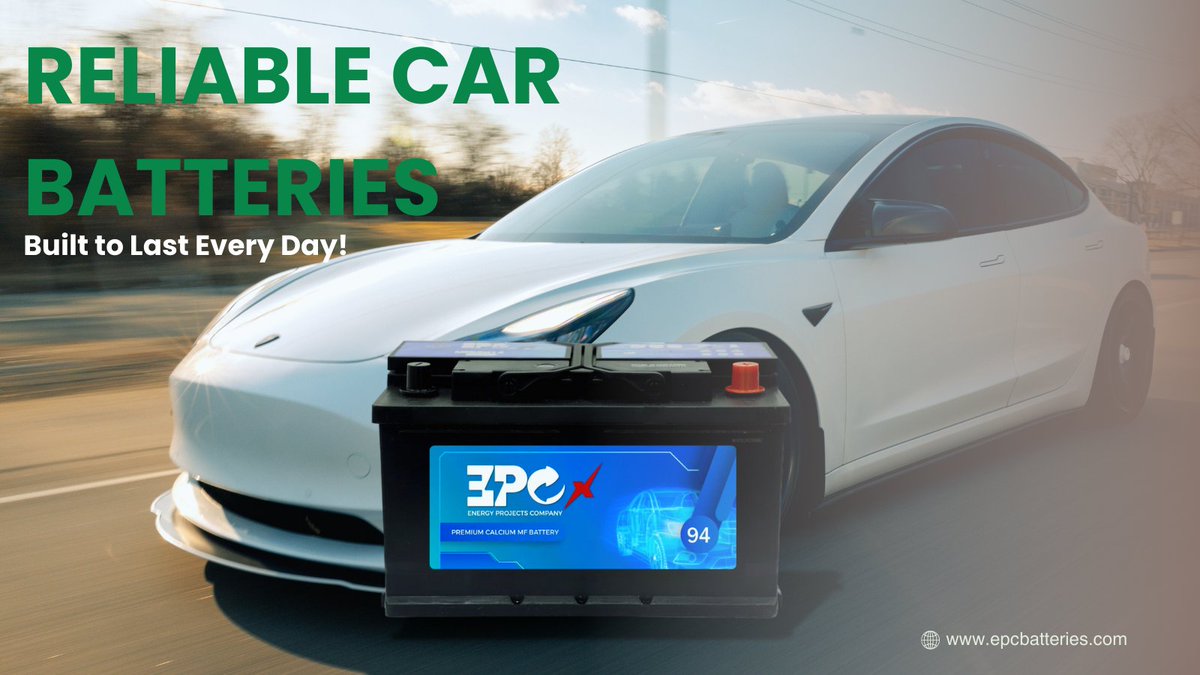 🔋 Welcome to EPC Batteries! We are your trusted source for high-quality vehicle batteries in Dallas.
Visit us: EPCBatteries.com 
#EPCBatteries