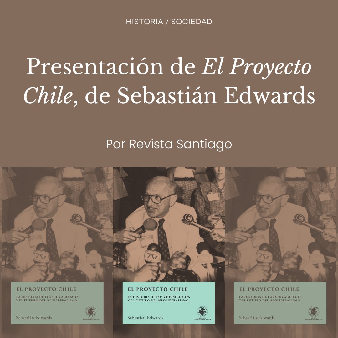 Compartimos el video del lanzamiento de la versión en español de El Proyecto Chile. La historia de los Chicago Boys y el futuro del neoliberalismo, el libro del economista chileno Sebastián Edwards recién publicado por Ediciones UDP. revistasantiago.cl/historia/prese…