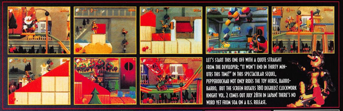 MoonPieDreams's tweet image. Clockwork Knight 2: &quot;It won&apos;t end in thirty minutes this time!&quot; 
Well, they really should have just released 1 and 2 together as a single game in the first place. 
#clockworkknight #segasaturn #retrogaming