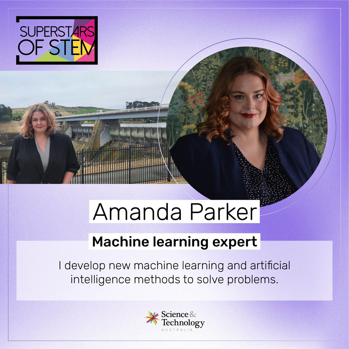 Systems & Society at ANU (@systemsanu) on Twitter photo Congratulations to #ANUexpert Dr Amanda Parker, who has been named as one of <a href="/ScienceAU/">Science & Technology Australia</a>'s Superstars of STEM. Amanda is one of the many diverse people working in #STEM, and uses machine learning and AI to solve problems 👏
cecc.anu.edu.au/news/2024/12/1…
#WomeninSTEM #SuperstarsofSTEM Congratulations to #ANUexpert Dr Amanda Parker, who has been named as one of <a href="/ScienceAU/">Science & Technology Australia</a>'s Superstars of STEM. Amanda is one of the many diverse people working in #STEM, and uses machine learning and AI to solve problems 👏
cecc.anu.edu.au/news/2024/12/1…
#WomeninSTEM #SuperstarsofSTEM