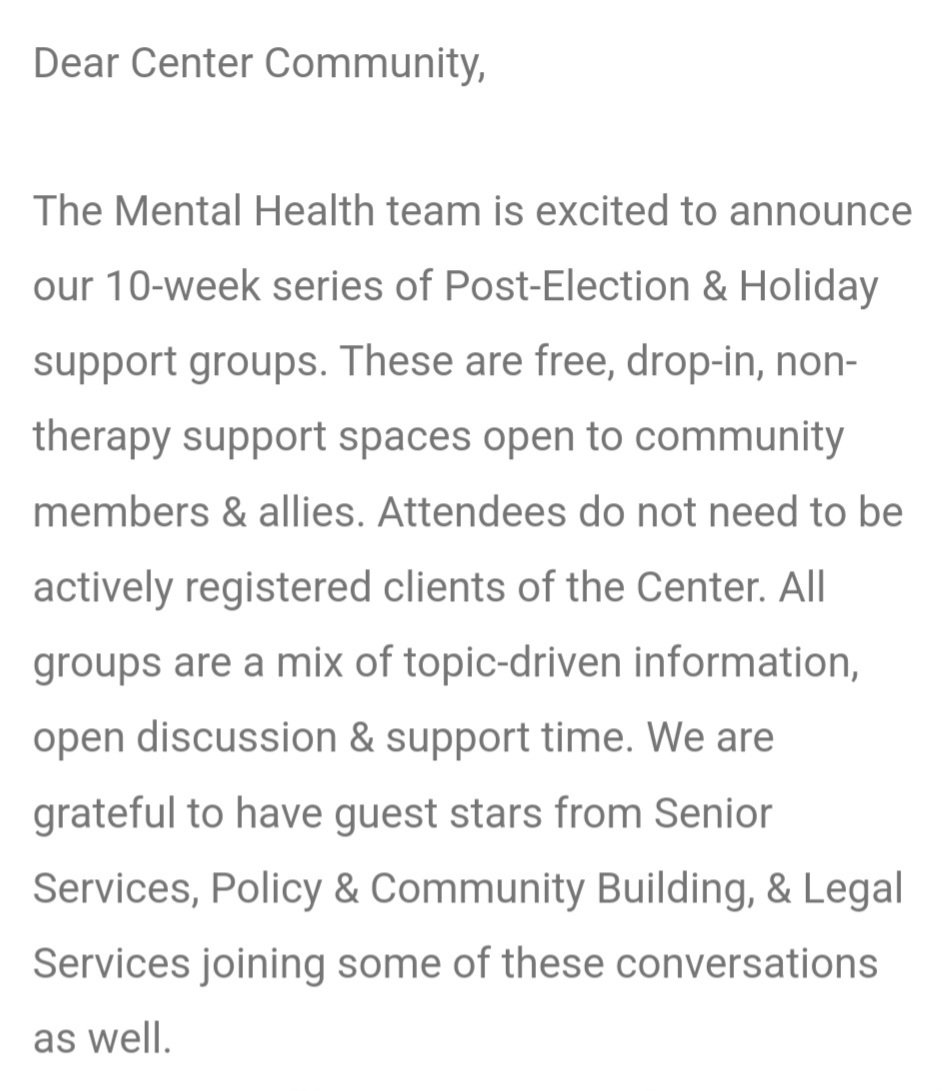 Incredible free resource being offered by the <a href="/LALGBTCenter/">Los Angeles LGBT Center</a>! RSVP at forms.office.com/pages/response… ❤️‍🩹🧡💛💚💙💜