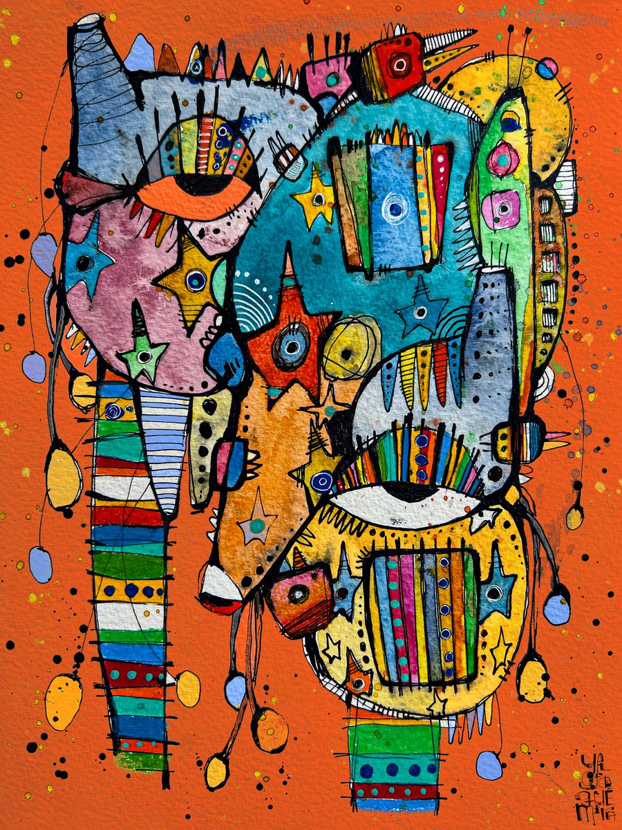 absurdeity's tweet photo. I have just collected "“Abstract Celebration”" by @Yelojoquemira on @objktcom 👇 https://t.co/z9fnmYz3BO