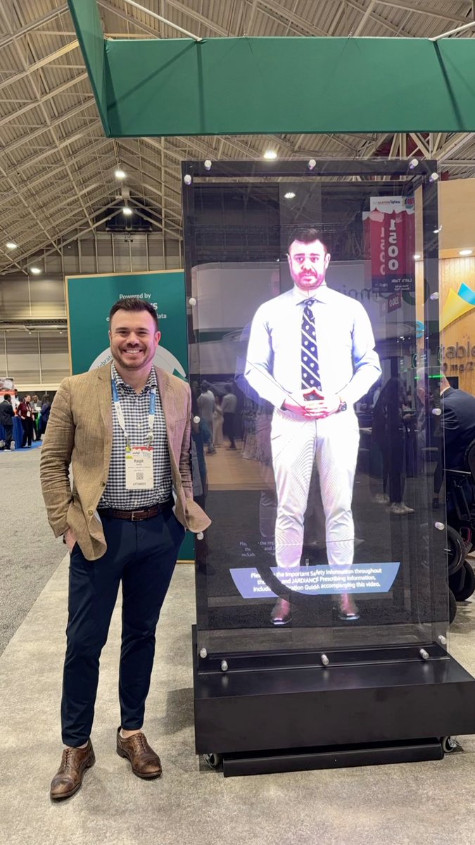 ralphadelta's tweet image. Stop by the @Boehringer booth at @ASHPOfficial Midyear in NOLA to meet my hologram! Yesโฆan actual 3D hologram ๐