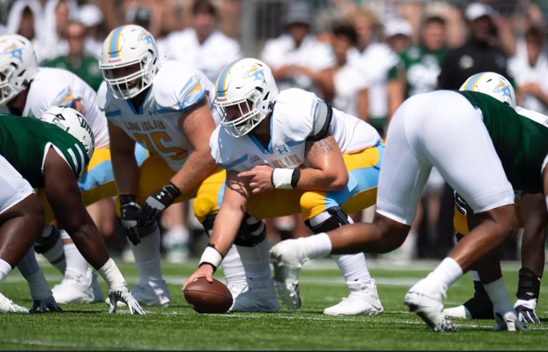 After a great conversation with <a href="/jamesohagan285/">James O'Hagan</a>, I am blessed to receive a full ride scholarship to <a href="/LIUSharksFB/">LIU Football</a> AGTG!