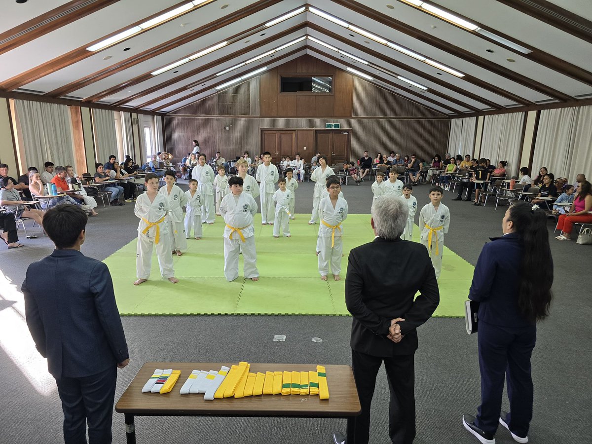 ¡Clausura de Taekwondo en el <a href="/CPJ_Asu/">Centro Paraguayo Japonés</a>!🥋
Unos 40 alumnos finalizaron sus actividades, ascendiendo a un nuevo cinturón, bajo la fiscalización de la FETREP (Federación de Taekwondo estilo ITF de la República del Paraguay). 
¡Es un paso más hacia la excelencia! 🏅