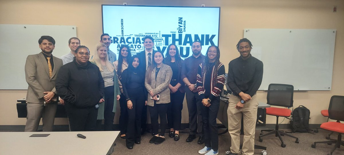 JLHiller's tweet photo. CONGRATULATIONS to my Management Capstone Students on delivering a stellar Final Project Presentation! You have made your Client, Professor, &amp; Dean happy!!

I am very proud of each of you! You did it!!

#business #soontobegraduates  #Entrepreneurship #IUN #Gary #education https://t.co/doJUVpnJVc