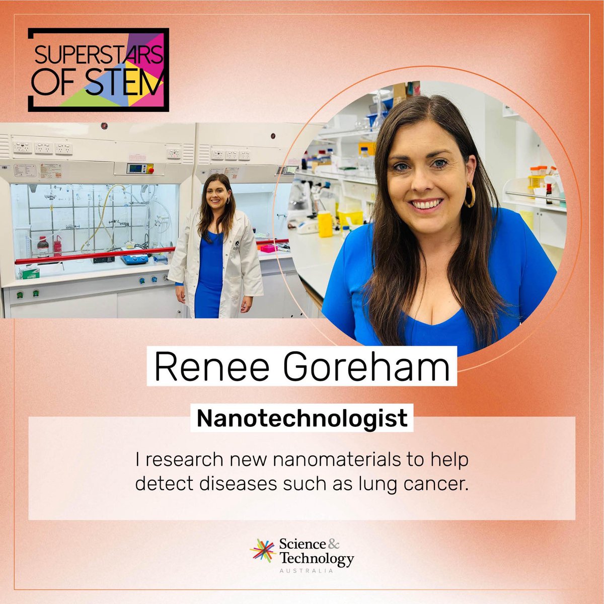 Renee Goreham (@drreneegoreham) on Twitter photo Itās official! The Minister for Industry and Science and <a href="/ScienceAU/">Science & Technology Australia</a> announce me and an amazing bunch of Superstars of STEM.
I look forward to exciting people about science & showing some of the amazing research we do here in Newcastle. <a href="/UON_research/">Uni Newcastle Research</a> <a href="/Uni_Newcastle/">University of Newcastle</a> <a href="/HMRIAustralia/">Hunter Medical Research Institute (HMRI)</a> Itās official! The Minister for Industry and Science and <a href="/ScienceAU/">Science & Technology Australia</a> announce me and an amazing bunch of Superstars of STEM.
I look forward to exciting people about science & showing some of the amazing research we do here in Newcastle. <a href="/UON_research/">Uni Newcastle Research</a> <a href="/Uni_Newcastle/">University of Newcastle</a> <a href="/HMRIAustralia/">Hunter Medical Research Institute (HMRI)</a>