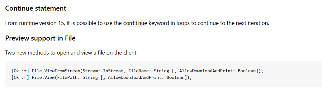 yzhums's tweet photo. Update: AL Language Changelog version 15.0 (AL Release Notes)
https://t.co/1y6PMK1pEa

#Dynamics365 
#Dynamics
#MSDyn365
#MicrosoftDYN365 
#MSDyn365BC
#businesscentral https://t.co/F5olWeObBA