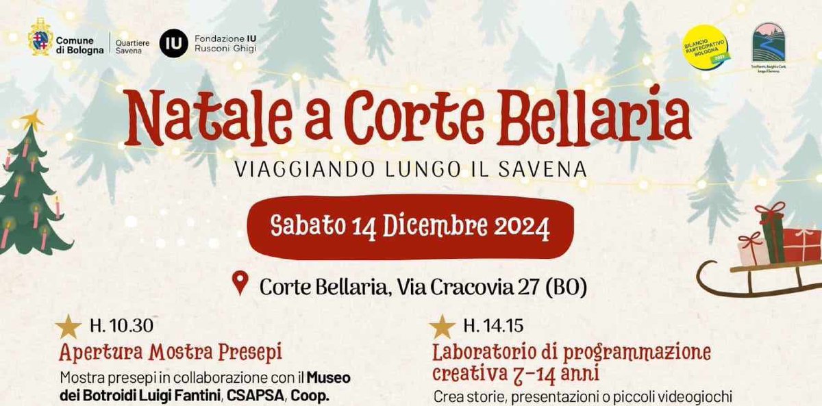 coderdojobo's tweet image. Oh oh oh 🎅🏻 chi si unisce a noi per un dojo natalizio a tema neve ❄️? Saremo ospiti di Associazione Parco dei Cedri nel cuore ODV per ritrovarci a programmare insieme! 😃 Prenotazioni dalle 20 di mercoledì 11/12 qui eventbrite.it/e/biglietti-co…