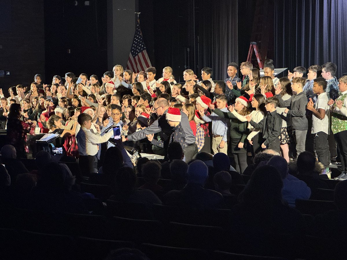 In addition to sounding beautiful our 6th grade chorus learned American Sign Language for this song, wow!! Thank you Mrs. Zupan for your help with this,  very impressive Grizzlies!