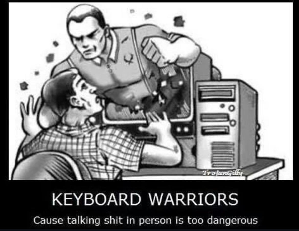 constrict0r's tweet photo. Keyboard warriors #keyboardwarriors #warriors https://t.co/qEDqheSgn5