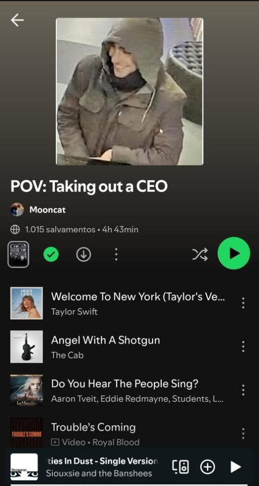 LaughingLegend0's tweet photo. @eternalcumslime Luigi Mangion's spotify playlist is actually insane https://t.co/tqE0Y47rCP