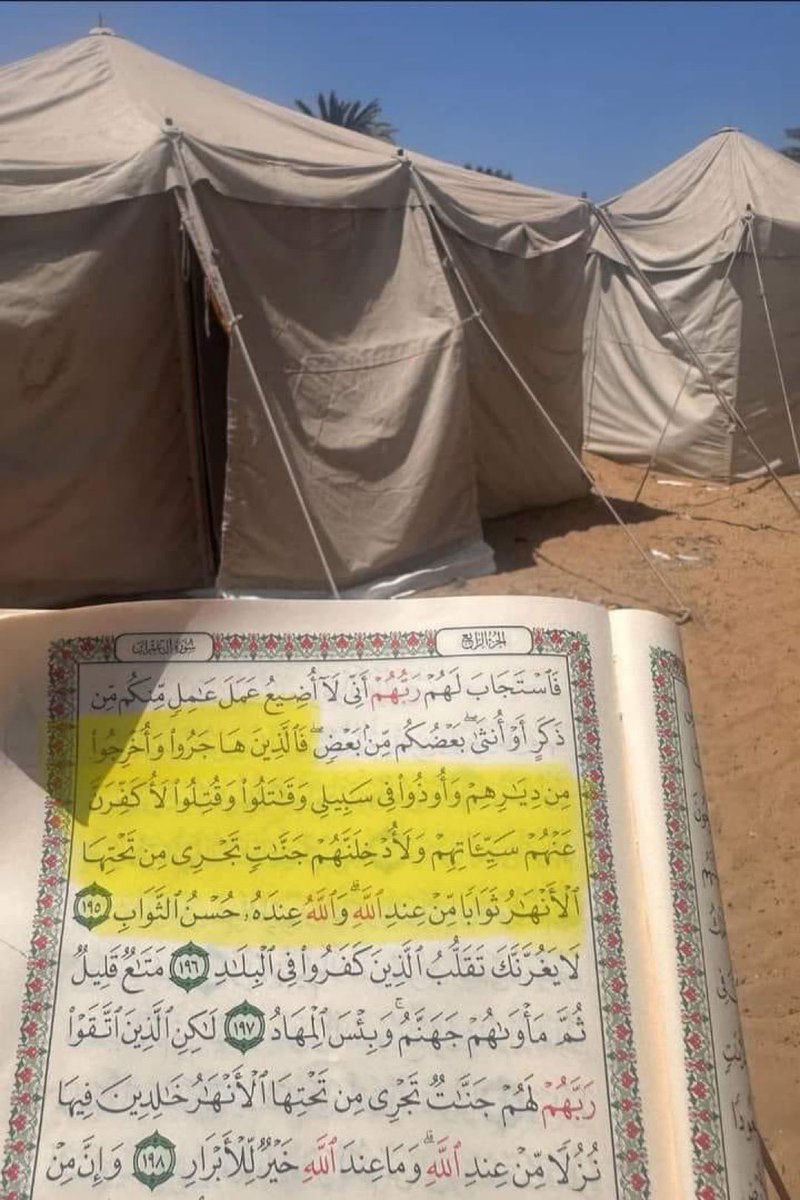 اللهم أبدل أصحاب هذه الخيام قصوراً فى الجنة 💚🤲