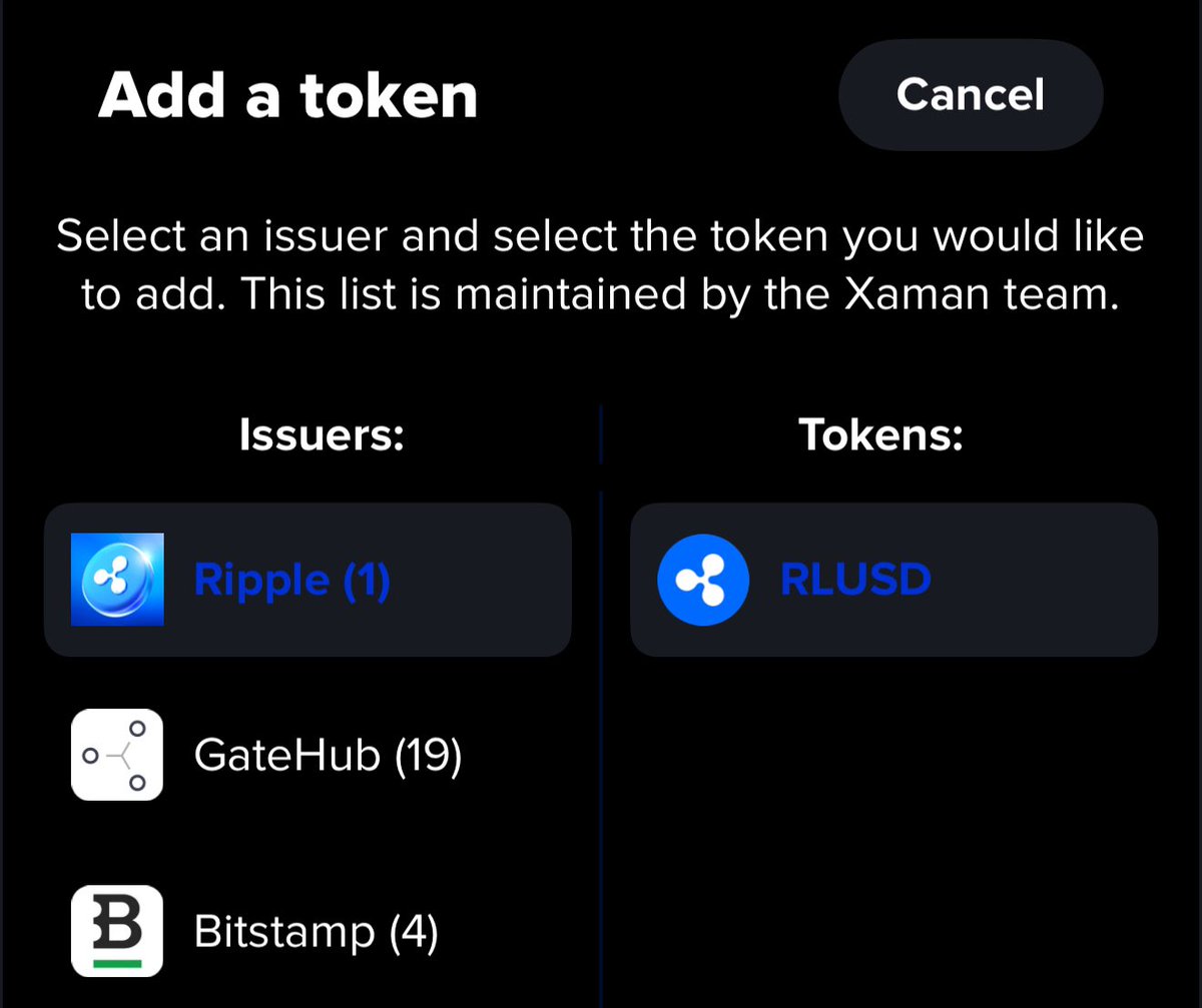BankXRP's tweet photo. I’m seeing $RLUSD Trustline on Xaman 👀
@Ripple as the Issuer 😎 🏁 https://t.co/DgFP1yB2sd