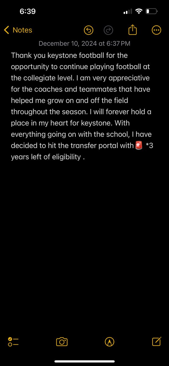 SJackson351's tweet photo. I’m officially entering the transfer portal with 🚨3 years left of eligibility 

6’1 
220
DE/edge/Lb https://t.co/0gLQmGEJLN