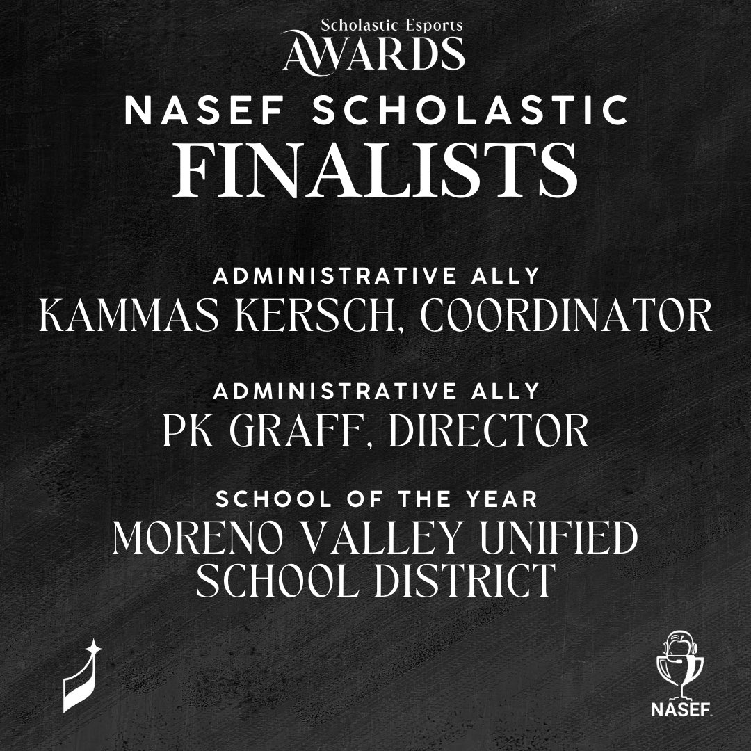 NASEF (@nasefedu) on Twitter photo Congratulations to our NASEF friends and familia for being recognized as finalists in the <a href="/ScholasticEA/">Scholastic Esports Awards</a> ! These amazing individuals and organizations harness the power of esports to drive education and foster growth, inspiring us all. 🏆
#NASEF #ScholasticEsports #esportsedu Congratulations to our NASEF friends and familia for being recognized as finalists in the <a href="/ScholasticEA/">Scholastic Esports Awards</a> ! These amazing individuals and organizations harness the power of esports to drive education and foster growth, inspiring us all. 🏆
#NASEF #ScholasticEsports #esportsedu