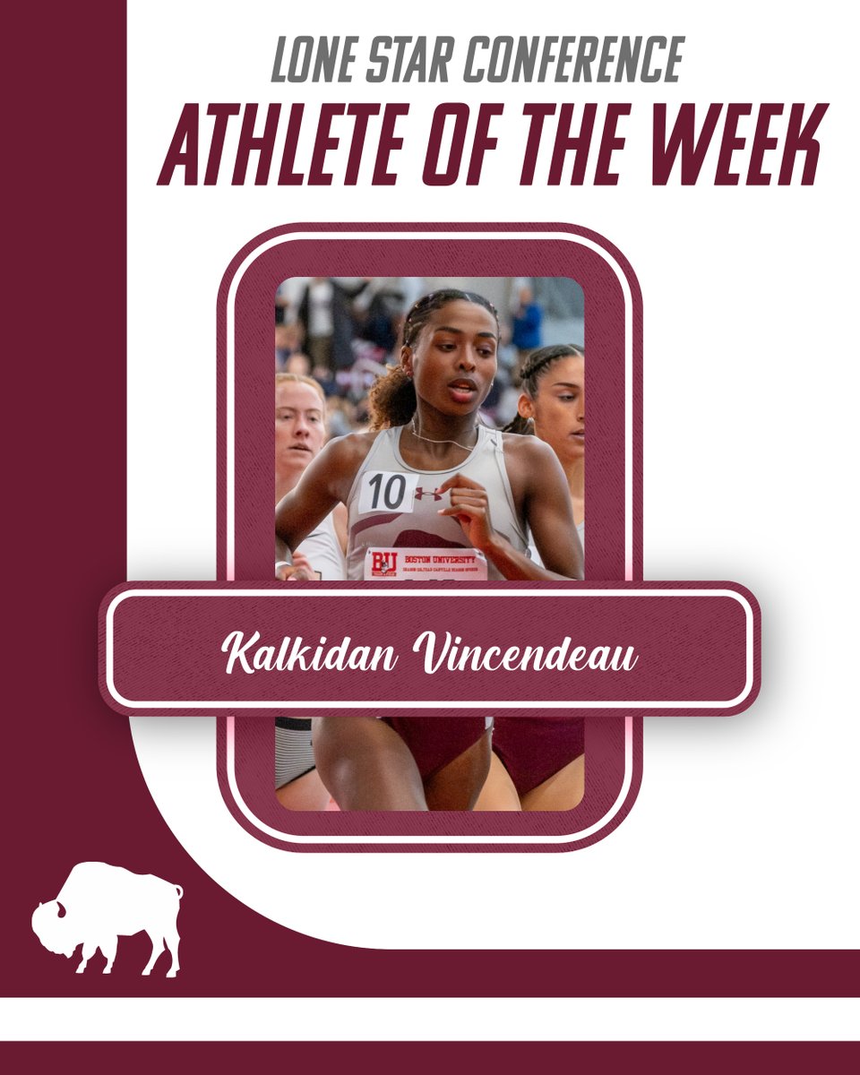 WTAMU_XCTF's tweet image. Legarreta and Vincendeau Claim LSC Weekly Honors

#BuffNation | #LSCtrack