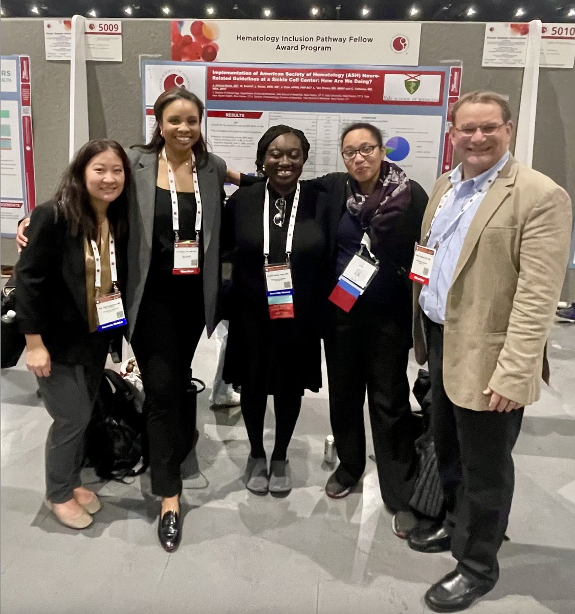 Yale Cancer Center (@yalecancer) on Twitter photo Celebrating Dr. Jennifer Afranie-Sakyi, <a href="/YaleHemOnc/">Yale Hematology Oncology Fellows</a>, and her presentation of implementation rates of the <a href="/ASH_hematology/">ASH</a> cerebrovascular guideline screening for silent cerebral infarct and cognition in #sicklecelldisease #SCD at #ASH24! <a href="/cececalhounMD/">Dr Cece Calhoun</a> <a href="/YaleHematology/">YaleHematology</a> Celebrating Dr. Jennifer Afranie-Sakyi, <a href="/YaleHemOnc/">Yale Hematology Oncology Fellows</a>, and her presentation of implementation rates of the <a href="/ASH_hematology/">ASH</a> cerebrovascular guideline screening for silent cerebral infarct and cognition in #sicklecelldisease #SCD at #ASH24! <a href="/cececalhounMD/">Dr Cece Calhoun</a> <a href="/YaleHematology/">YaleHematology</a>