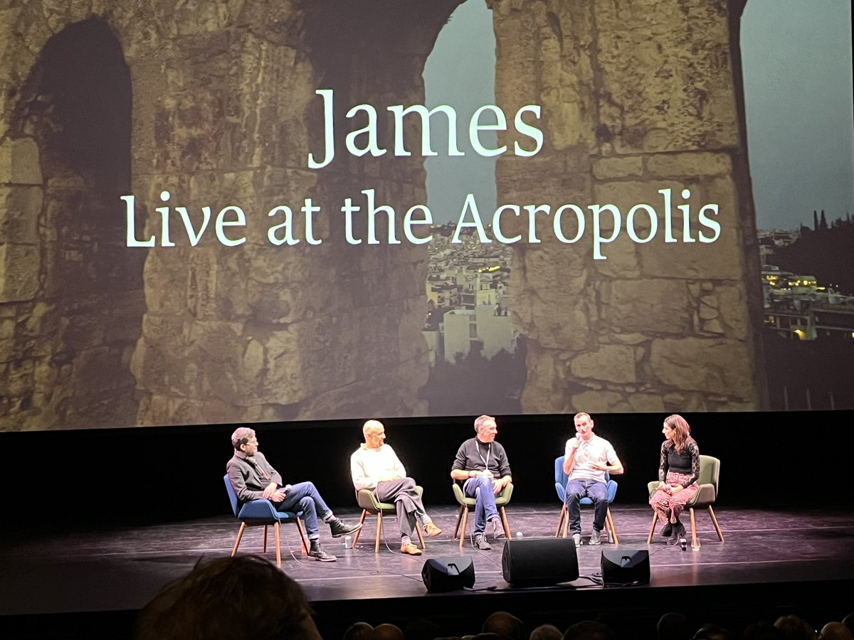 TimBoothLyrics's tweet photo. What an incredible orchestral performance from @wearejames on the new concert film Live at the Acropolis. The sound is absolutely stunning. Was a pleasure to view it tonight at @factoryintl https://t.co/bJ2WuG5dBF