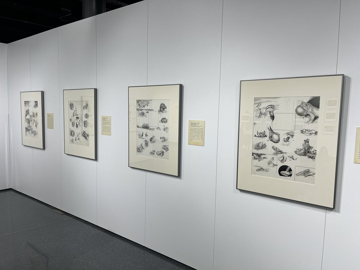 mkuensti's tweet image. Great day for a hike to the state historic society to view conservation photos and drawings. It’s a beautiful gallery of work! @GrantAllStars are gathering information to help us decide what we will include in our mural. #springproject