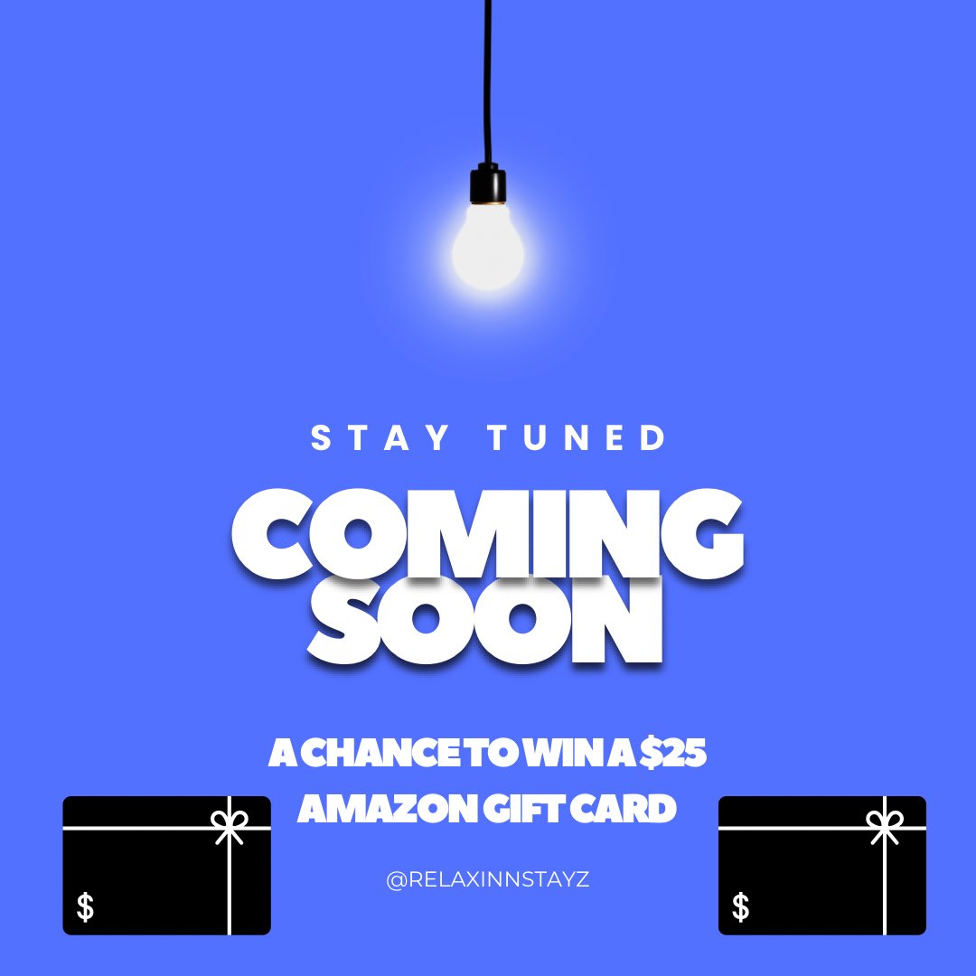 relaxinnstayz's tweet photo. 🎁 ENTER FOR A CHANCE TO WIN A $25 AMAZON E-GIFT CARD! 🎁 Drawing a name December 23rd! How to enter : 
1. Like this post 
2. Share this post to your story 
3. Tag 3 friends in the comments 
(To enter you must have a valid email) #airbnb #louisville #relaxinnstayz #like #follow https://t.co/txetqSLxaD