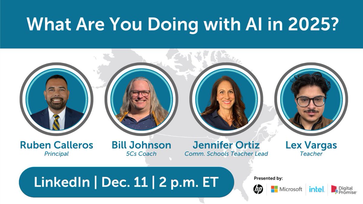 Edcamp Community by Digital Promise (@edcampusa) on Twitter photo Join <a href="/DigitalPromise/">Digital Promise</a> on December 11 at 2 PM ET for a panel discussion on "What Are You Doing with AI in 2025?" This is a great opportunity to learn about the latest trends in AI and how to implement it in the classroom! Register now at bit.ly/40St2I2 Join <a href="/DigitalPromise/">Digital Promise</a> on December 11 at 2 PM ET for a panel discussion on "What Are You Doing with AI in 2025?" This is a great opportunity to learn about the latest trends in AI and how to implement it in the classroom! Register now at bit.ly/40St2I2