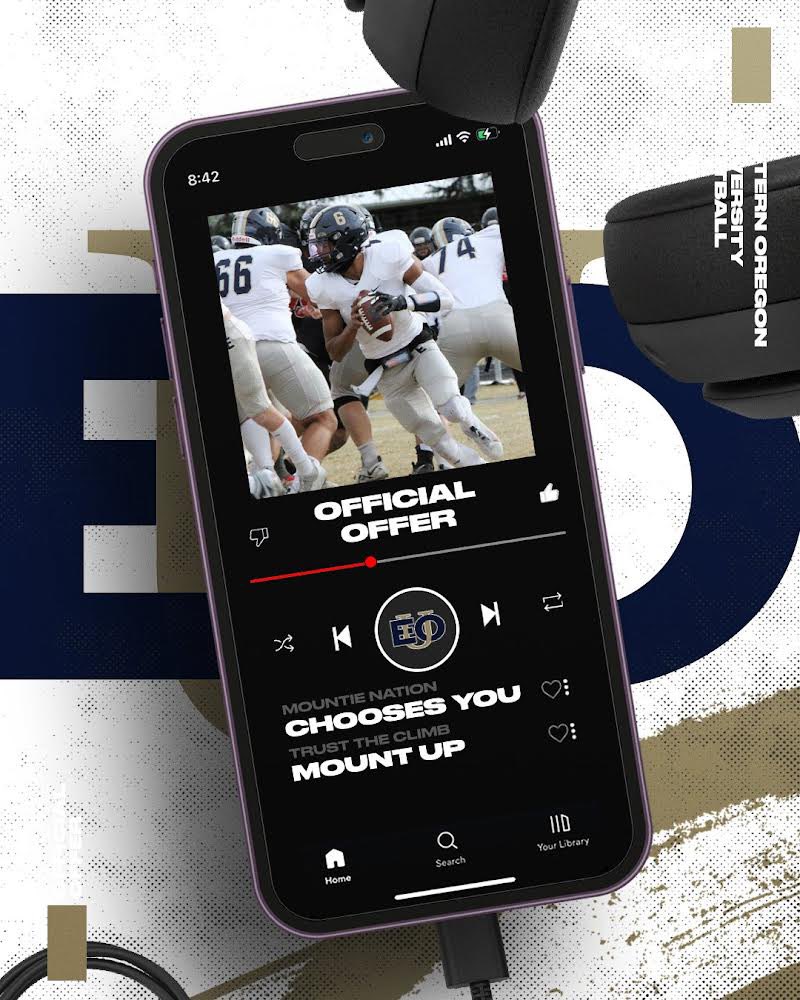 Charlie Peterson (@charliep_13) on Twitter photo After a great conversation with <a href="/IAMWILLIECAMP/">Coach C</a>, I am beyond blessed to have received an offer from Eastern Oregon University!
<a href="/BrandonHuffman/">Brandon Huffman</a>
<a href="/Coach_Leon_IV/">Leon La Deaux IV</a>
<a href="/eoucoachbrown/">Coach Brown</a>
<a href="/BaldHeadTruth/">Robert Collias</a> After a great conversation with <a href="/IAMWILLIECAMP/">Coach C</a>, I am beyond blessed to have received an offer from Eastern Oregon University!
<a href="/BrandonHuffman/">Brandon Huffman</a>
<a href="/Coach_Leon_IV/">Leon La Deaux IV</a>
<a href="/eoucoachbrown/">Coach Brown</a>
<a href="/BaldHeadTruth/">Robert Collias</a>