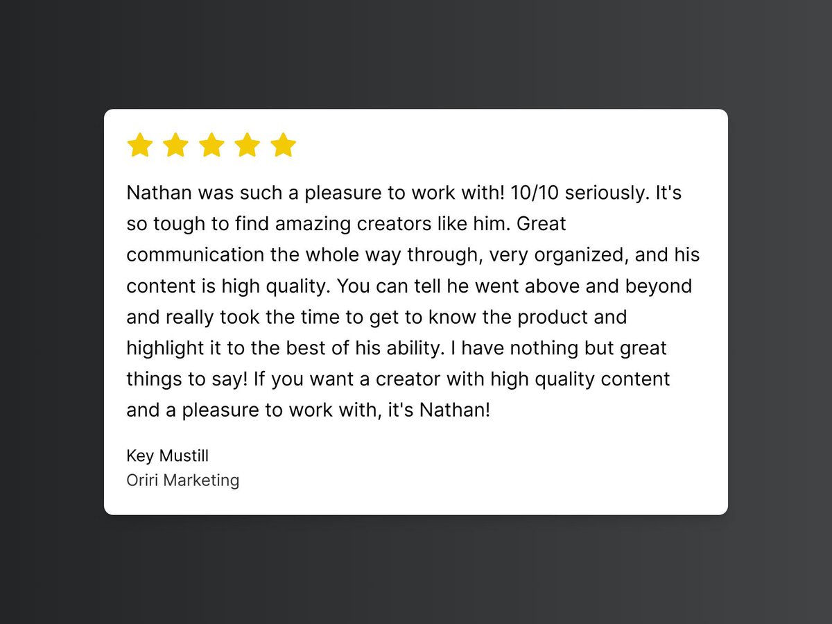 Nate | Male UGC Creator tweet media