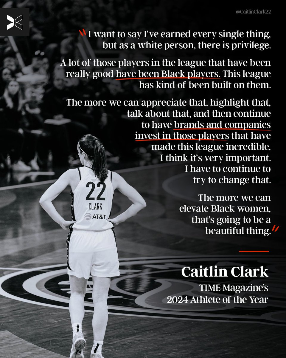 togethxr's tweet photo. .@CaitlinClark22 is using her trajectory to spotlight a league of women who've built a legacy 🏀 

More from the 2024 @TIME Athlete of the Year ⬇️ https://t.co/HJh8jUePXq