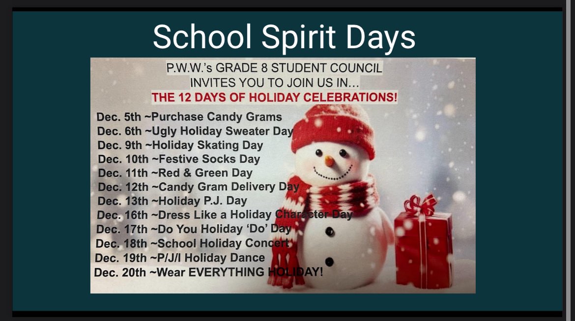 pwwpanthers's tweet photo. What’s happening in December at PWW https://t.co/RPilvv437e