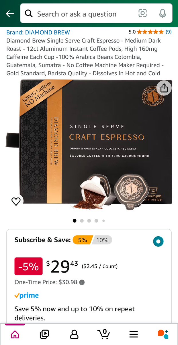 Subscribe to internet’s favorite machine-free coffee pods on Amazon: a.co/d/cke3j3o