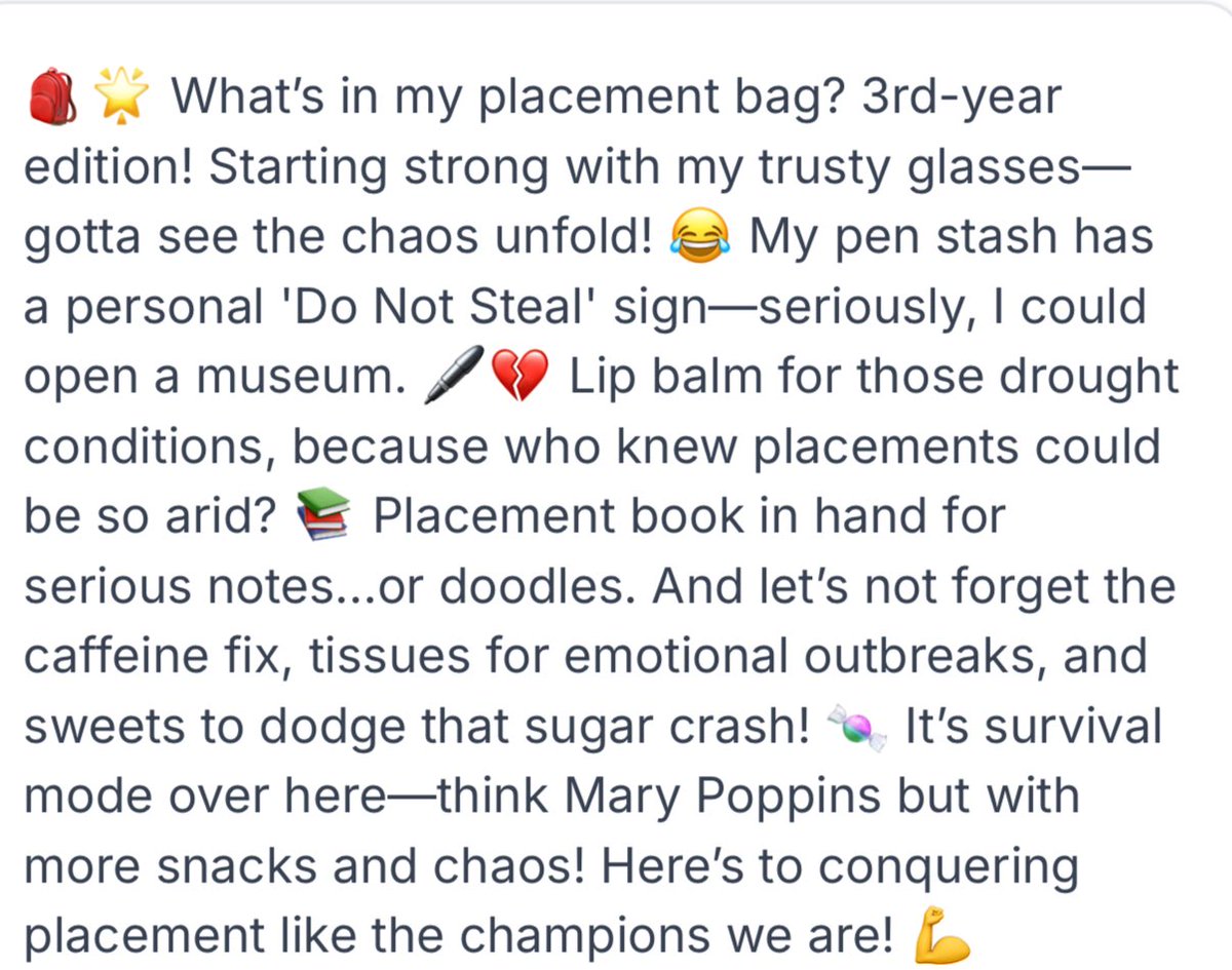 Ujala935523512's tweet image. What’s is your placement bag ?🤷🏻‍♀️
#StudentNurse #Placement 
@marcjacobs @NARSCosmetics @KikoMilanoUK